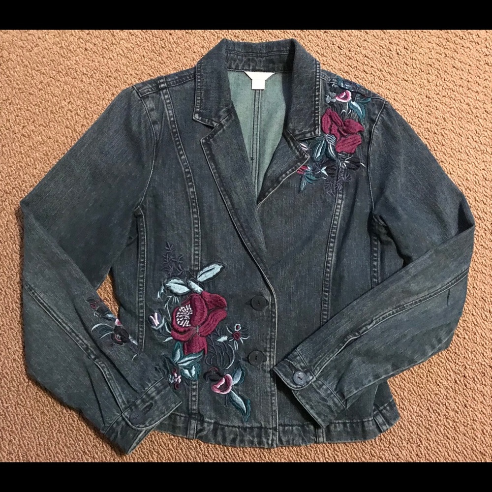 Denim Jacket w appliqués